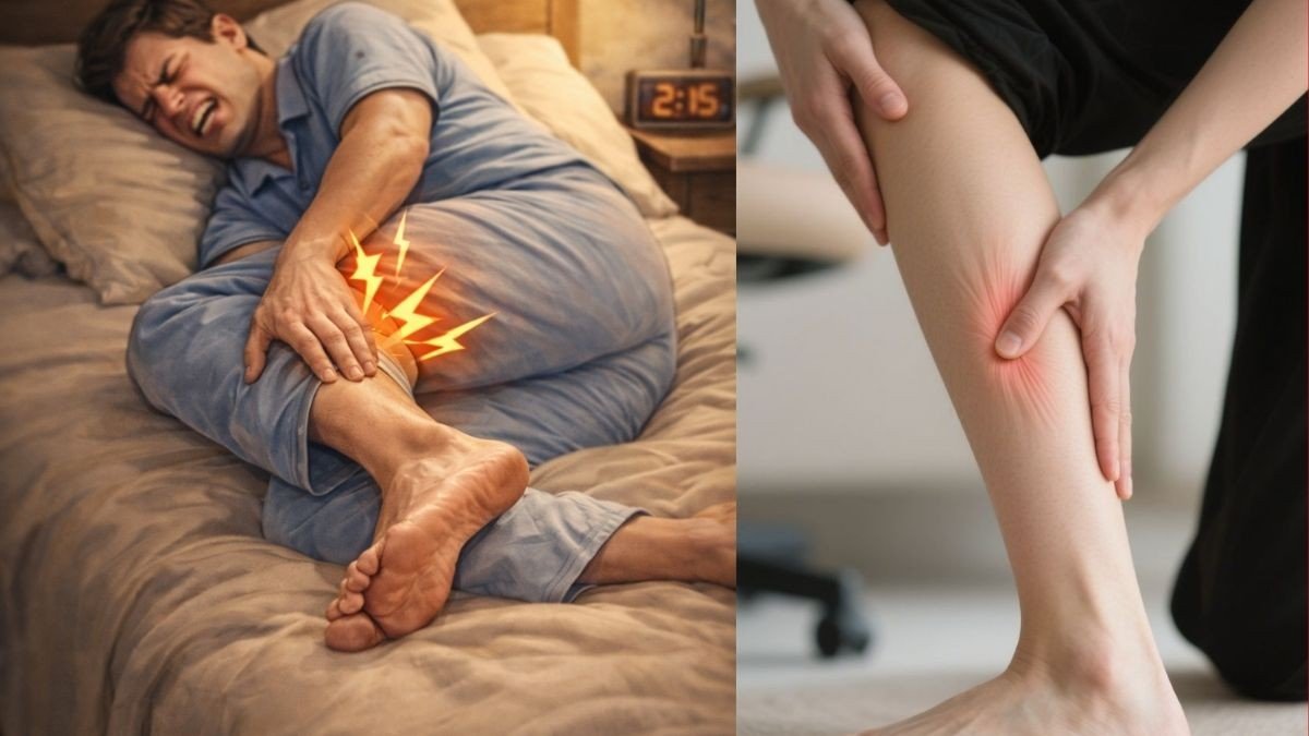 सोते-सोते पैरों में पड़ते हैं तेज क्रैम्प? इसे थकान समझकर न टालें—डॉक्टर बोले, दिल और नसों की गंभीर बीमारी का हो सकता है पहला इशारा! सोते-सोते पैरों में पड़ते हैं तेज क्रैम्प? इसे थकान समझकर न टालें—डॉक्टर बोले, दिल और नसों की गंभीर बीमारी का हो सकता है पहला इशारा!
